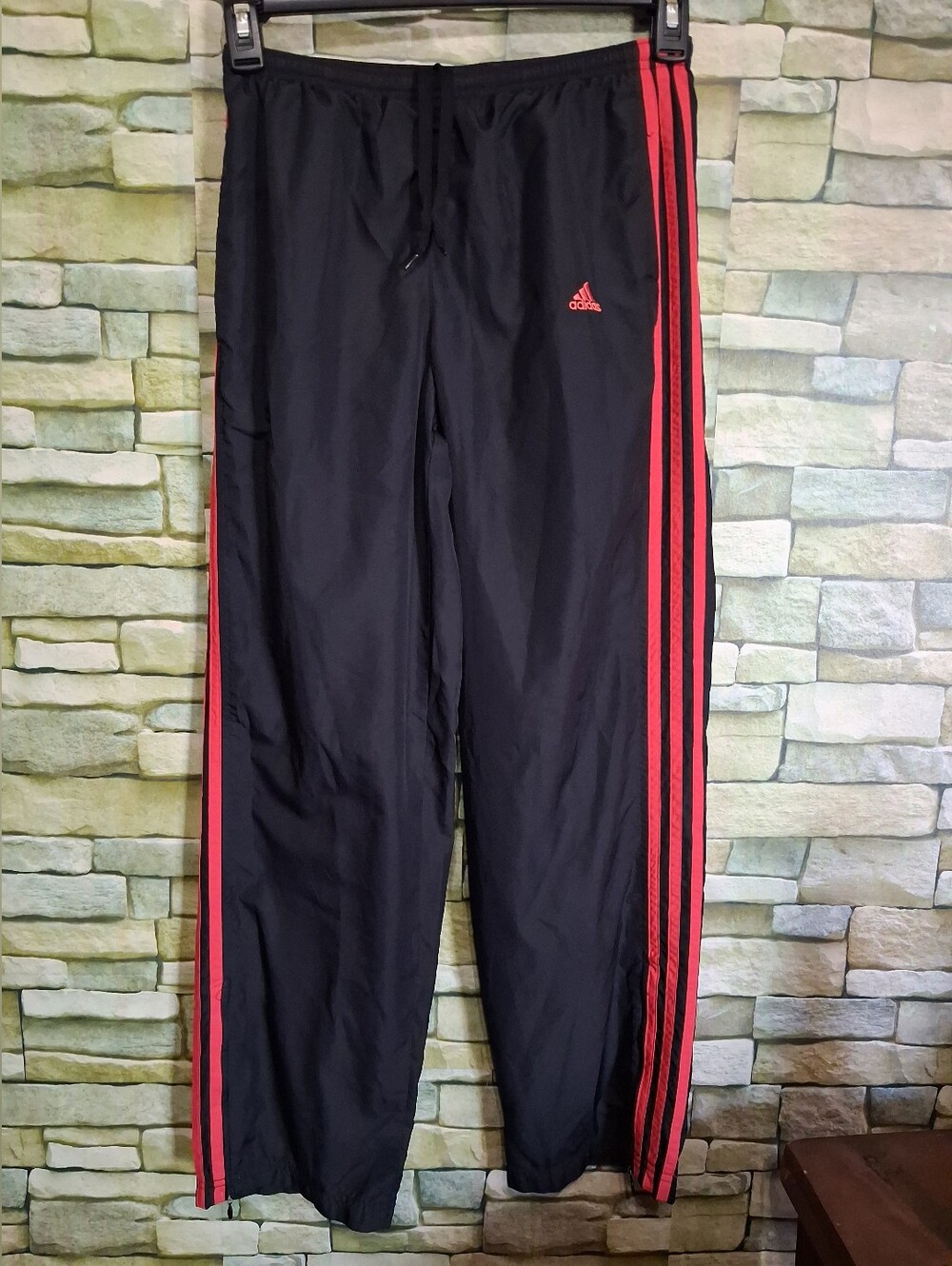 Y2K Adidas Mens Track Windbreaker Pants